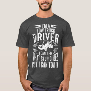 Een vrachtwagenchauffeur kan het cadeau voor een v t-shirt