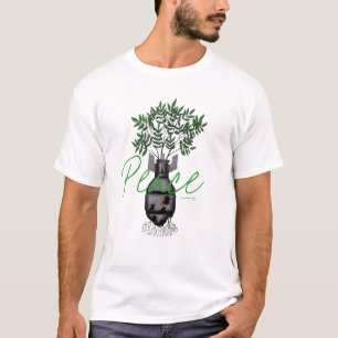 Een vredesbom tegen oorlog, een koel t-shirt ontwe