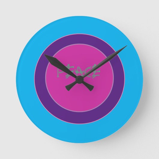 Een vredesembleem ronde klok (Voorkant)