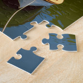 Een vredig kanaal legpuzzel (Zijkant)