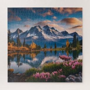 Een vredig meer legpuzzel