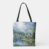 Een vredig Schots dorp Tote Bag (Achterkant)