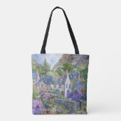 Een vredig Schots dorp Tote Bag (Achterkant)