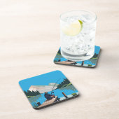 Een vredige ochtend Gevist vanaf de kade Bier Onderzetter (Rechterzijde)