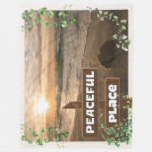 Een vredige plek fleece deken (Voorkant)