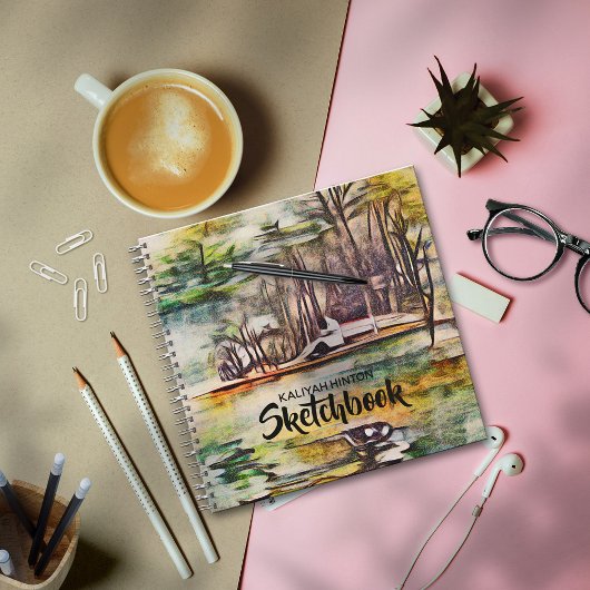 Een vreedzaam meer notitieboek