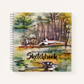 Een vreedzaam meer notitieboek (Voorkant)