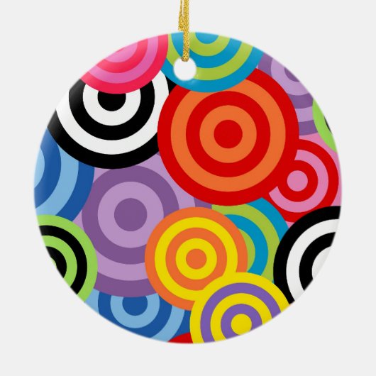 Een vreedzaam thema - Vredesgebaar Keramisch Ornament (Achterkant)