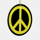 Een vreedzaam thema - Vredesgebaar Keramisch Ornament (Rechts)