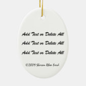 Een vreedzaam thema - Vredesgebaar Keramisch Ornament (Achterkant)