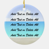 Een vreedzaam thema - Vredesgebaar Keramisch Ornament (Achterkant)