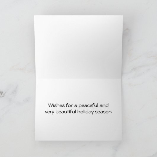 EEN VREEDZAME/BEAUTIEPLAATS VOOR CHRISTMAS-KAART KAART (Binnen)