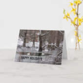 EEN VREEDZAME/BEAUTIEPLAATS VOOR CHRISTMAS-KAART KAART (Gele Bloem)