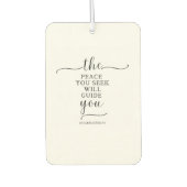 Een vreedzame boodschap autoverfrisser luchtverfrisser (Voorkant)