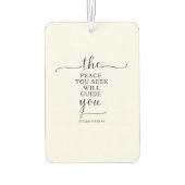 Een vreedzame boodschap autoverfrisser luchtverfrisser (Achterkant)