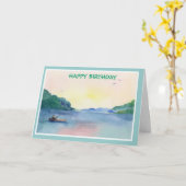 EEN VREEDZAME GELUKKIGE VERJAARDAG KAART (Gele Bloem)