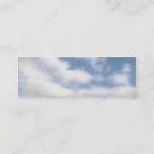 Een vreedzame hemel met wolken mini visitekaartje (Achterkant)