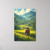 Een Vreedzame Oogst Canvas Afdruk (Voorkant)