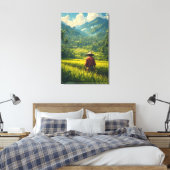 Een Vreedzame Oogst Canvas Afdruk (Insitu (Slaapkamer))