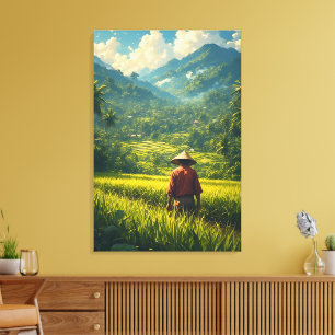 Een Vreedzame Oogst Canvas Afdruk