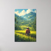 Een vreedzame oogst canvas afdruk (Voorkant)