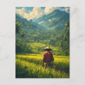 Een Vreedzame Oogst Feestdagenkaart (Voorkant)