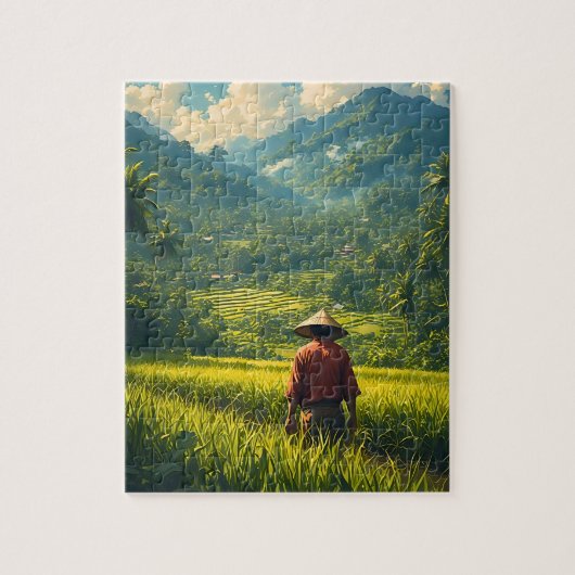 Een Vreedzame Oogst Legpuzzel (Verticaal)