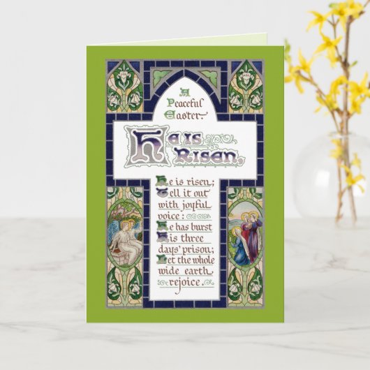 Een vreedzame Pasen (RT 01) Kaart (Gele Bloem)