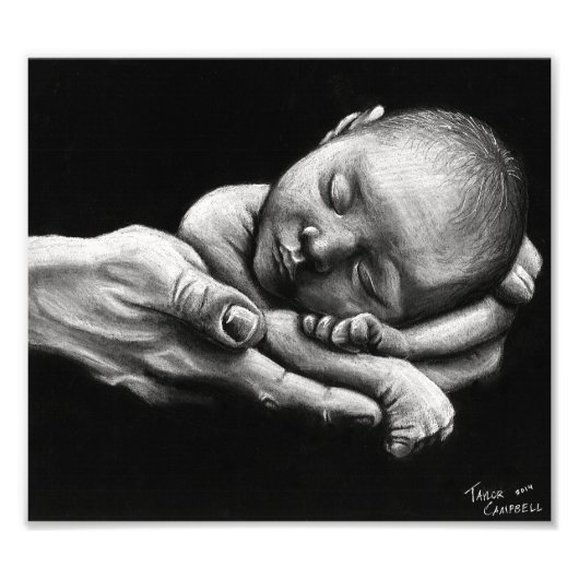 Een vreedzame slaap foto afdruk (Voorkant)