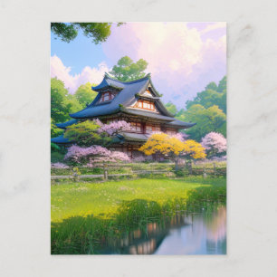 Een vreedzame terugkeer in het hart van de Natuur Briefkaart