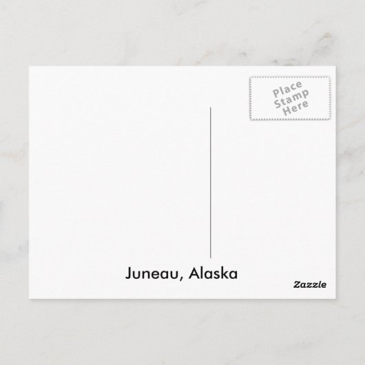 Een vreedzame wandeling briefkaart (Achterkant)