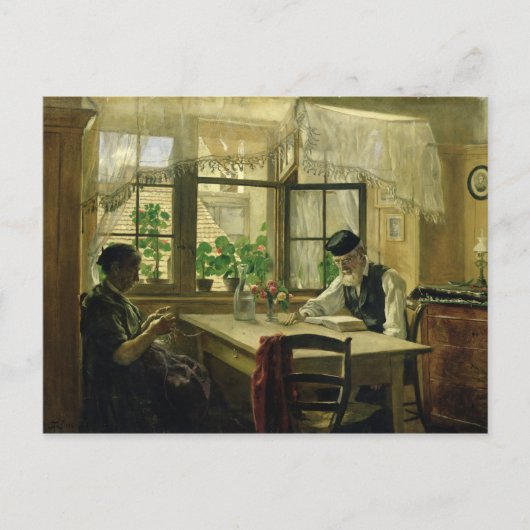 Een vreedzame zondag, 1876 briefkaart (Voorkant)