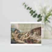 Een vreemde god.  Briefkaart (Staand voorkant)