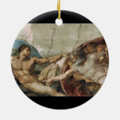 Een vreemde god. keramisch ornament (Achterkant)