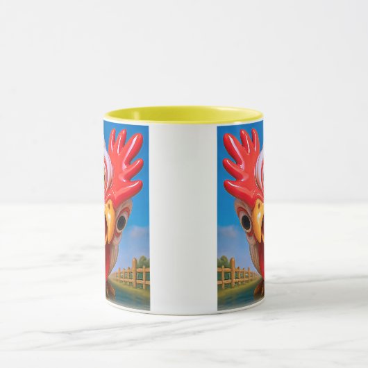 Een vreemde kip mok (Midden)