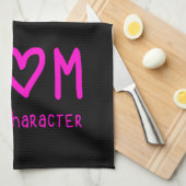 Een vreemde moeder bouwt een teken theedoek (Quarter Fold)