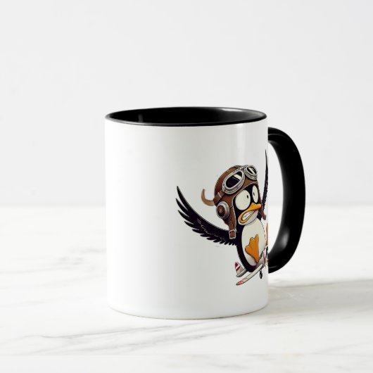 Een vreemde piloot. mok (Voorkant rechts)