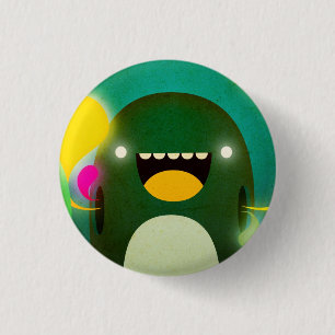 Een vreemde vriend **///////////////////////////// ronde button 3,2 cm