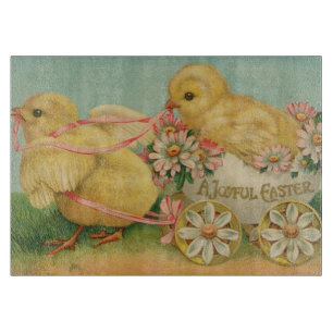 "Een vreugdevol Pasen" Vintage ansichtkaart, ca. 1 Snijplank