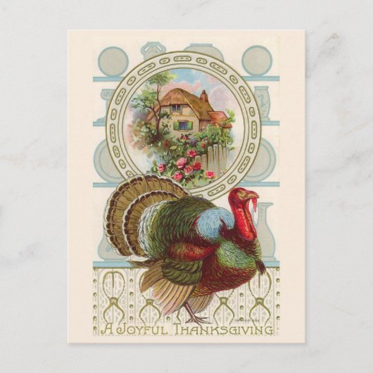 "Een vreugdevolle Thanksgiving"  Briefkaart (Voorkant)