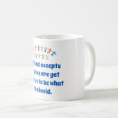 Een vriend accepteert ons zoals wij - vriendschaps koffiemok (Voorkant rechts)