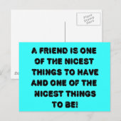 Een vriend briefkaart (Voorkant / Achterkant)