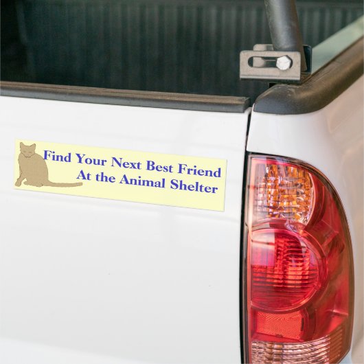 Een vriend Bumpersticker 1 aannemen (Op Truck)