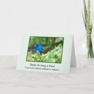 Een vriend die ik kan vertrouwen... bedankkaart