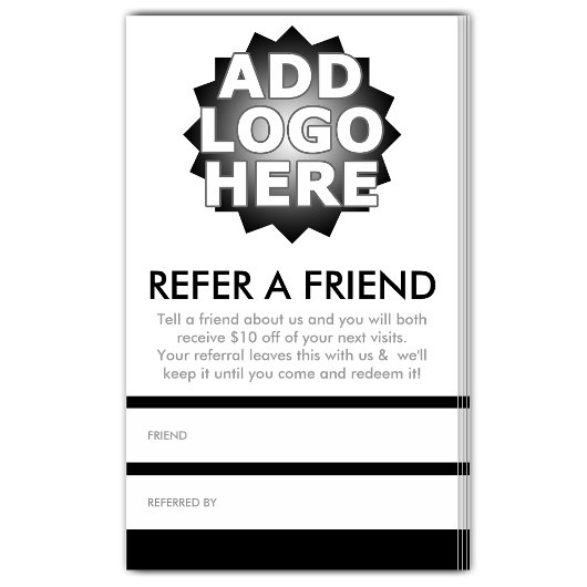 Een vriend doorverwijzen aanbevelingskaartje