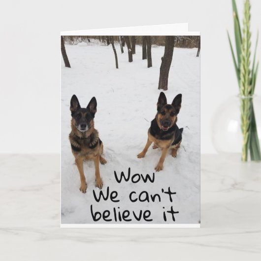 EEN VRIEND EN IK ZEGGEN "GELUKKIGE VERJAARDAG" DIE KAART (Voorkant)