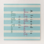 Een vriend heeft wat het hart nodig heeft Cute Fri Legpuzzel (Horizontaal)