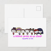 Een vriend houdt altijd van briefkaart (Voorkant / Achterkant)