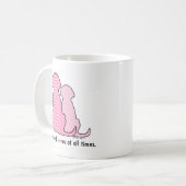 Een vriend houdt altijd van de Mok van het Hondenl (Voorkant links)