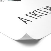 Een vriend houdt altijd van kinderen poster (Hoek)